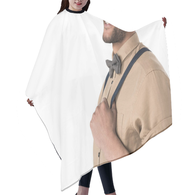 Personality  Stylish Young Man  Hair Cutting Cape