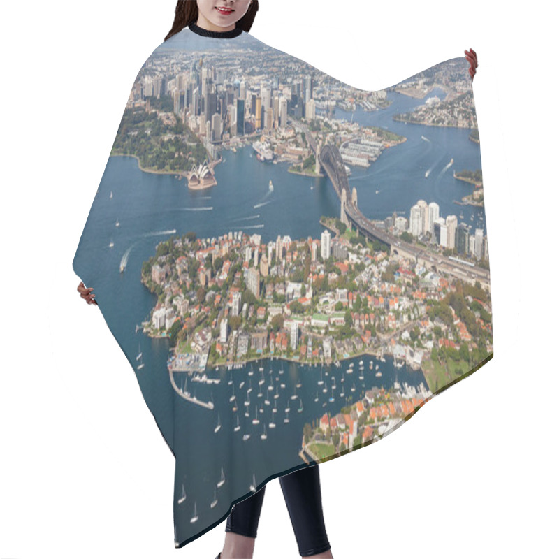 Personality  Sydney CBD Aerial View - NSW Australia Hair Cutting Cape