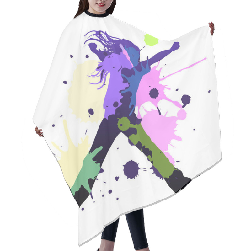 Personality  Splash Dance Hair Cutting Cape