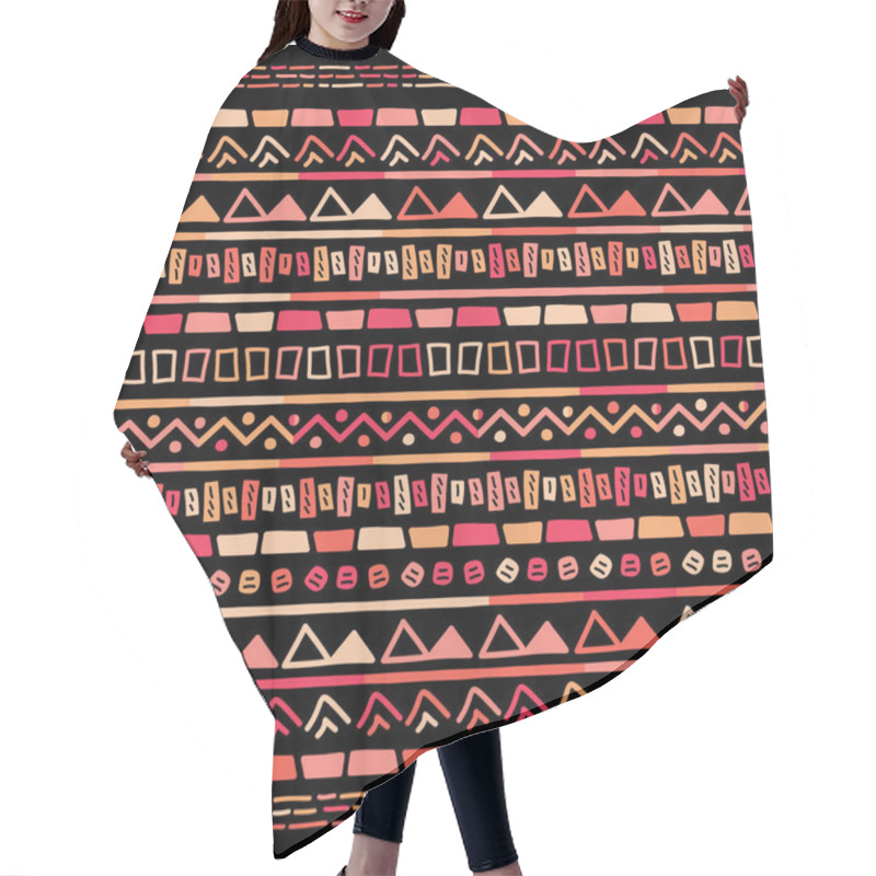 Personality  Ikat Geometric Stripe Pattern. Tribal Ethnic Theme Hair Cutting Cape