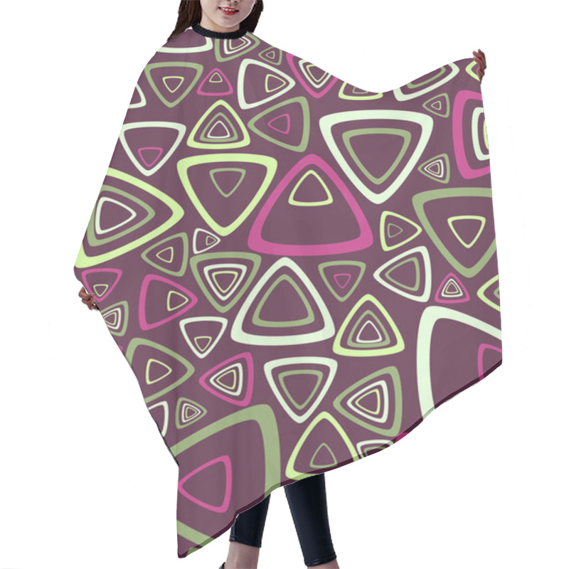 Personality  Background With Triangles Hair Cutting Cape