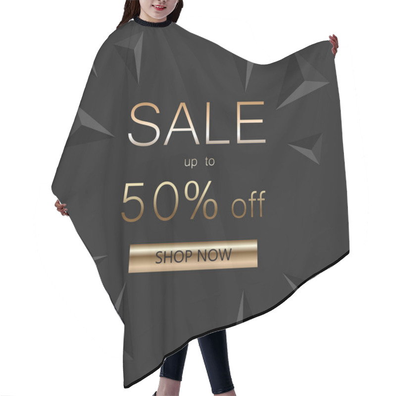 Personality  Sale Banner Template Design. Vector Illustration. EPS10 Hair Cutting Cape