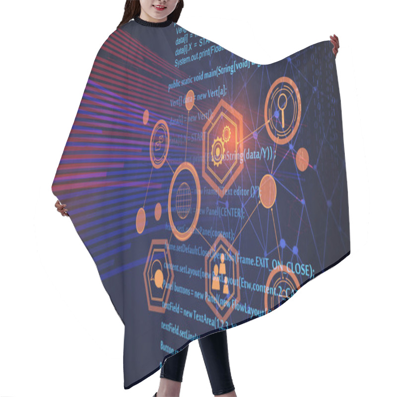 Personality  Futuristic HTML Background  Hair Cutting Cape