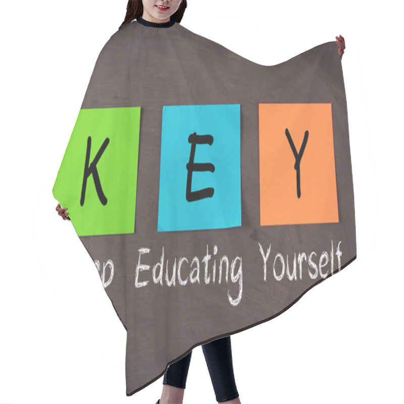 Personality  Keep Educating Yourself Hair Cutting Cape