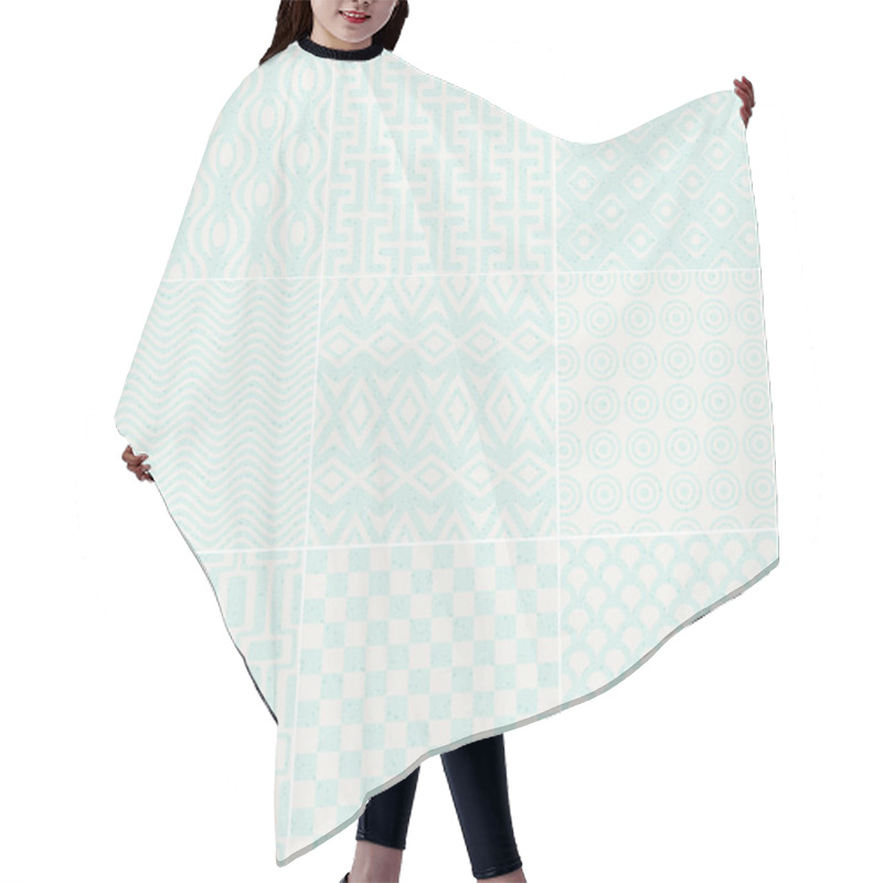 Personality  Seamless Textured Geometric Pattern Hair Cutting Cape