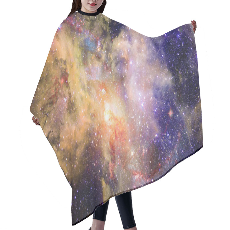 Personality  Starfield Stardust And Nebula Space. Galaxy Creative Background. Elements Of This Image Furnished By NASA. Hair Cutting Cape