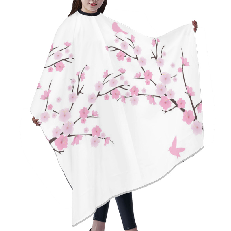 Personality  Cherry Blossom Hair Cutting Cape