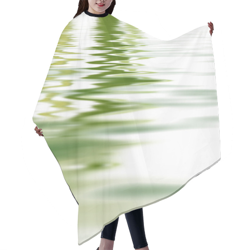 Personality  Reflection Of Greenery In Water Hair Cutting Cape