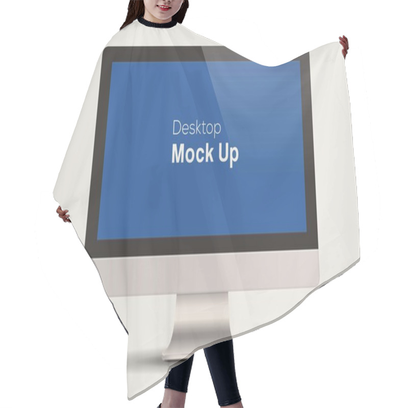 Personality  Monitor Vector Muck Up Hair Cutting Cape