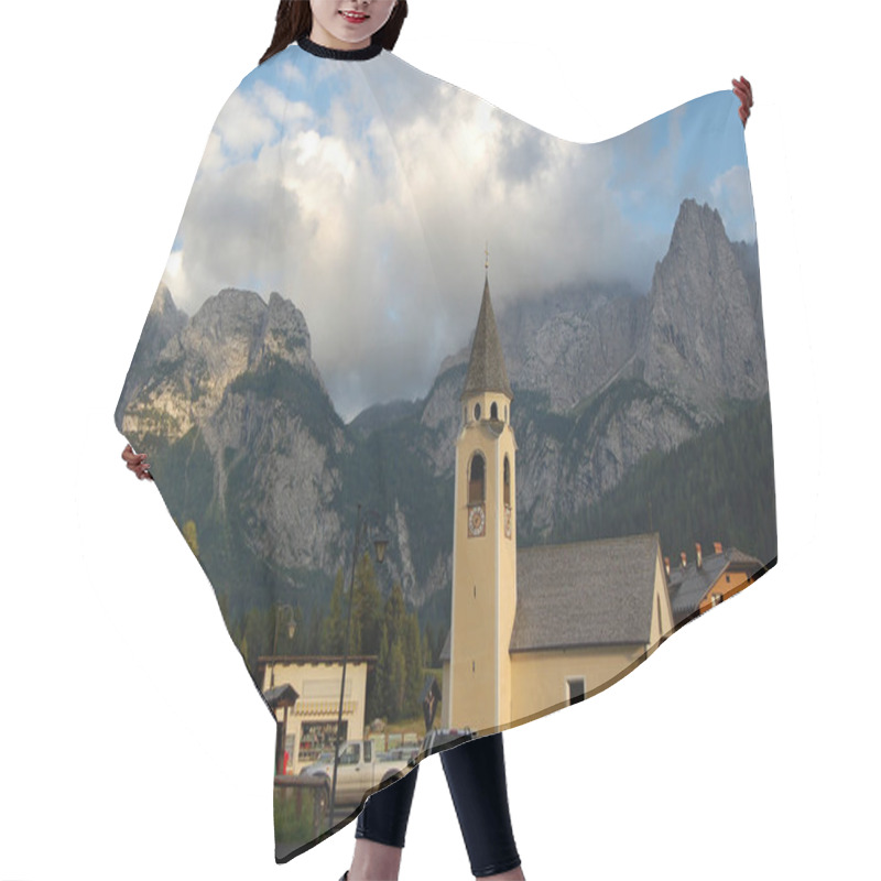 Personality  Church In Sappada - Belluno Italy Hair Cutting Cape