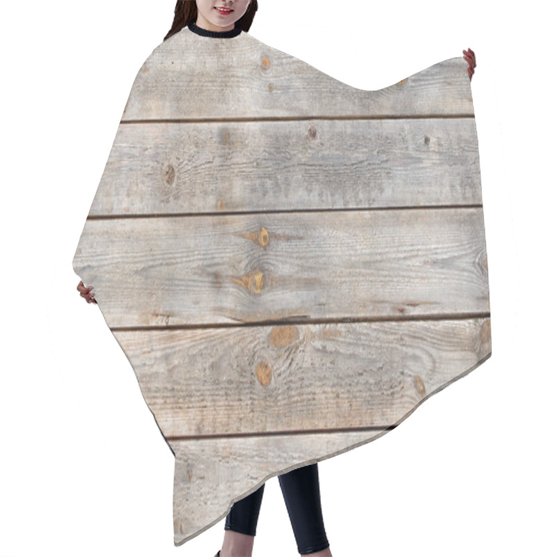 Personality  Wooden Wall Made Of Old Wood Hair Cutting Cape