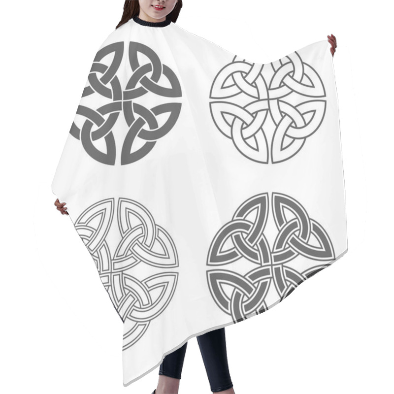 Personality  Vector Celtic Knot. Ethnic Ornament. Hair Cutting Cape