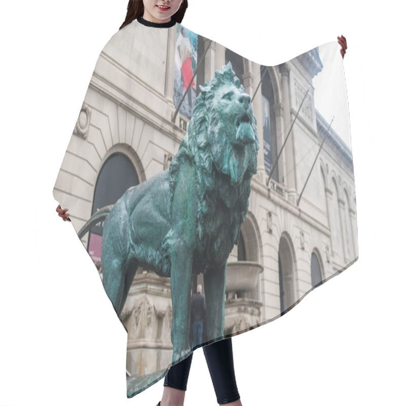 Personality  Chicago Lion Statue Hair Cutting Cape