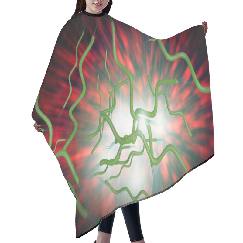 Personality  Spirilla Bacteria Hair Cutting Cape