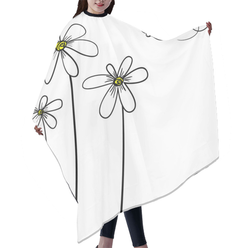 Personality  Daisy And Butterfly Hair Cutting Cape