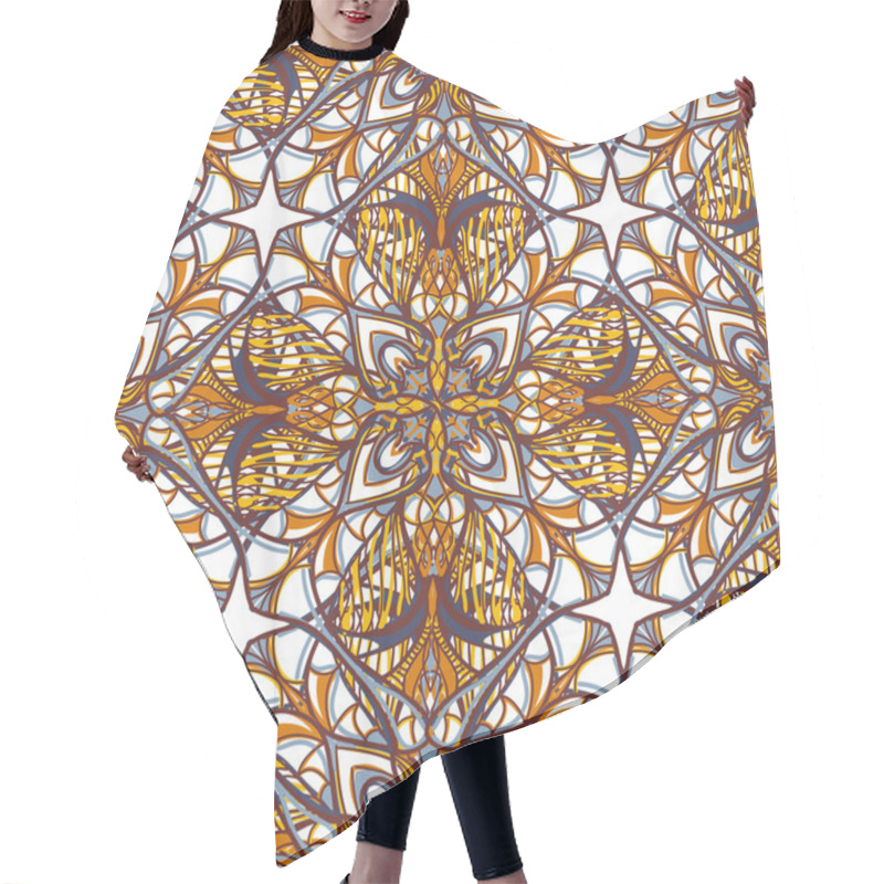 Personality  Ethnic Tribal Bohemian Textile Decorative Pattern Hair Cutting Cape