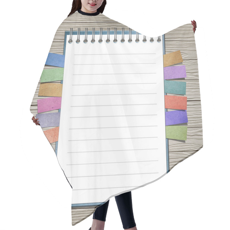 Personality  Open Note Book With Bookmark Hair Cutting Cape