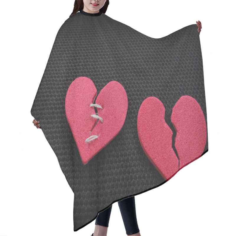 Personality  Two Hearts Hair Cutting Cape