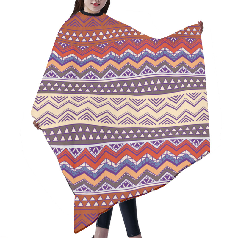 Personality  Seamless Aztec Pattern Hair Cutting Cape