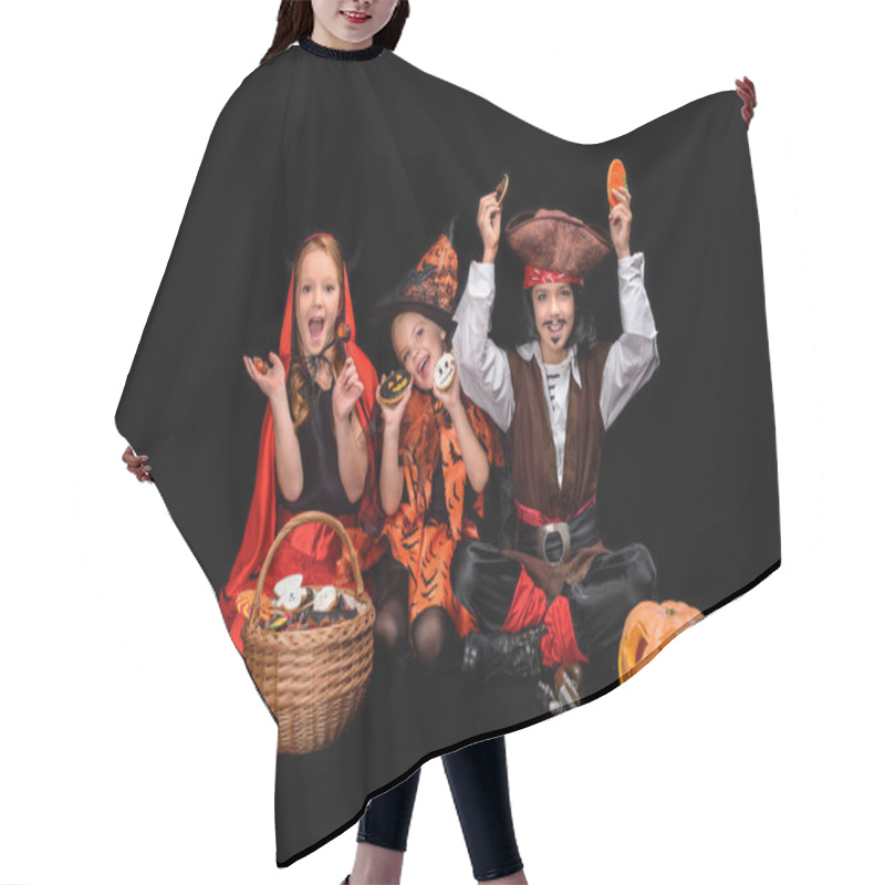 Personality  Devil, Witch And Pirate With Sweets Hair Cutting Cape