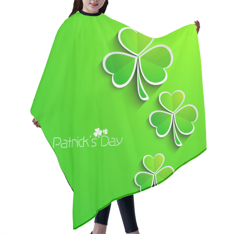 Personality  Irish Shamrock Leaves Background For Happy St. Patrick's Day. EP Hair Cutting Cape