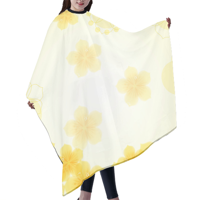 Personality  Abstract Floral Background Hair Cutting Cape