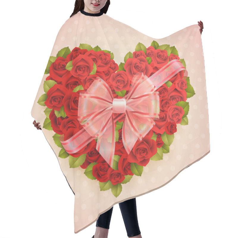 Personality  Valentines Day Card Hair Cutting Cape