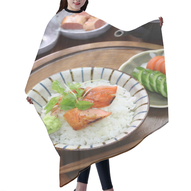 Personality  Ochazuke Is A Simple Japanese Dish Made By Pouring Green Tea Over Cooked Rice. Hair Cutting Cape