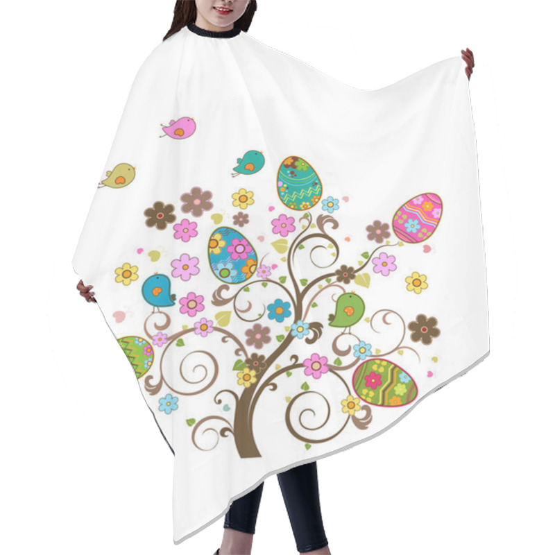 Personality  Easter Tree Hair Cutting Cape