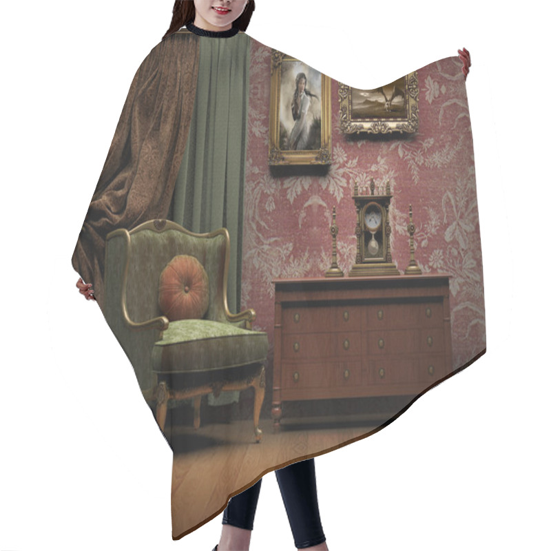 Personality  Victorian Old Room Hair Cutting Cape