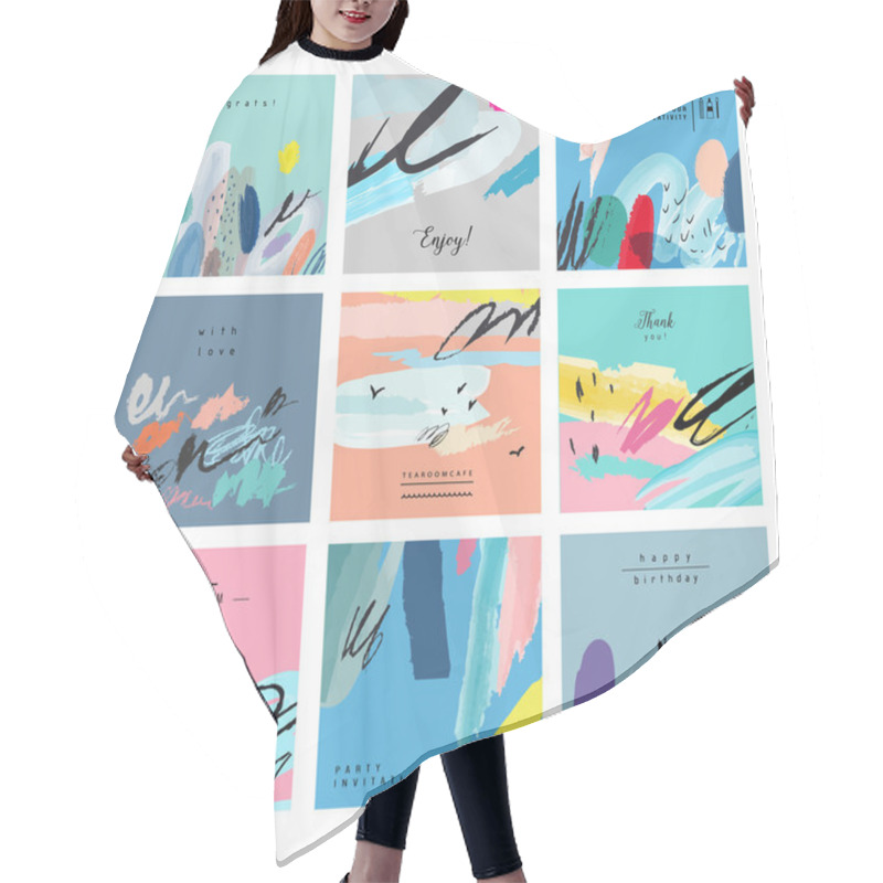 Personality  Artistic Creative Universal Cards. Hair Cutting Cape