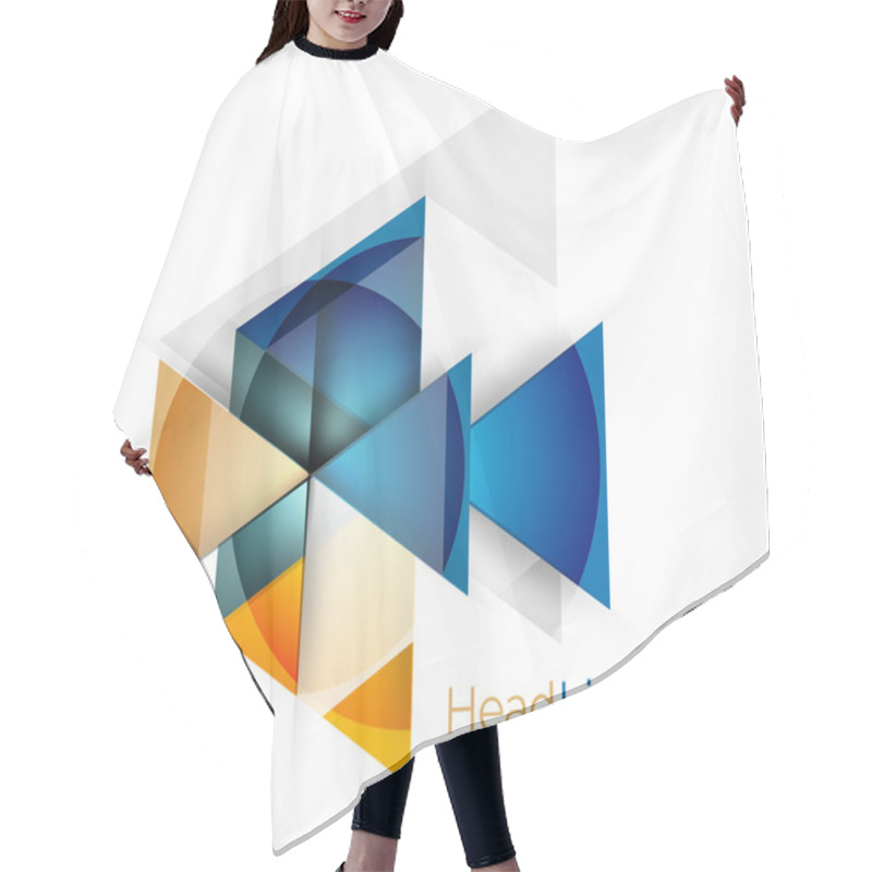 Personality  Triangle Abstract Background Hair Cutting Cape