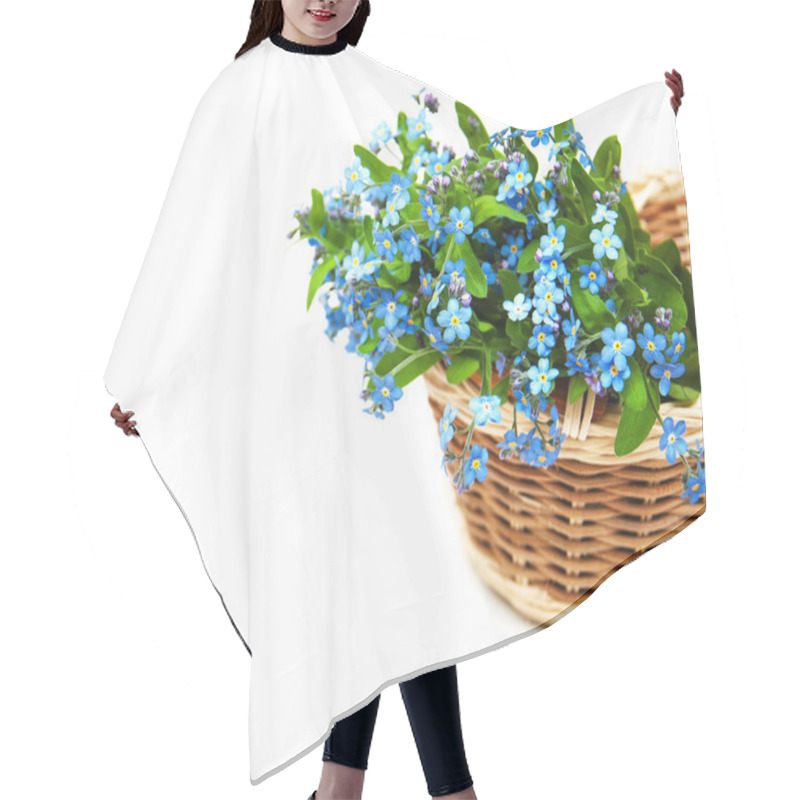 Personality  Forget Me Nots Flowers Hair Cutting Cape