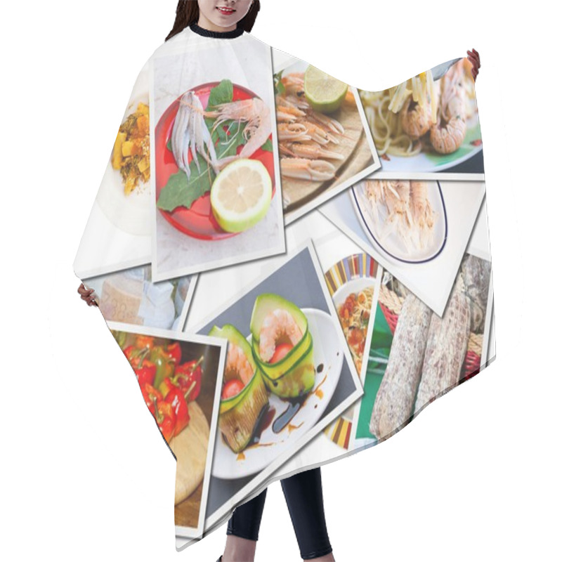 Personality  Food Postcards Hair Cutting Cape