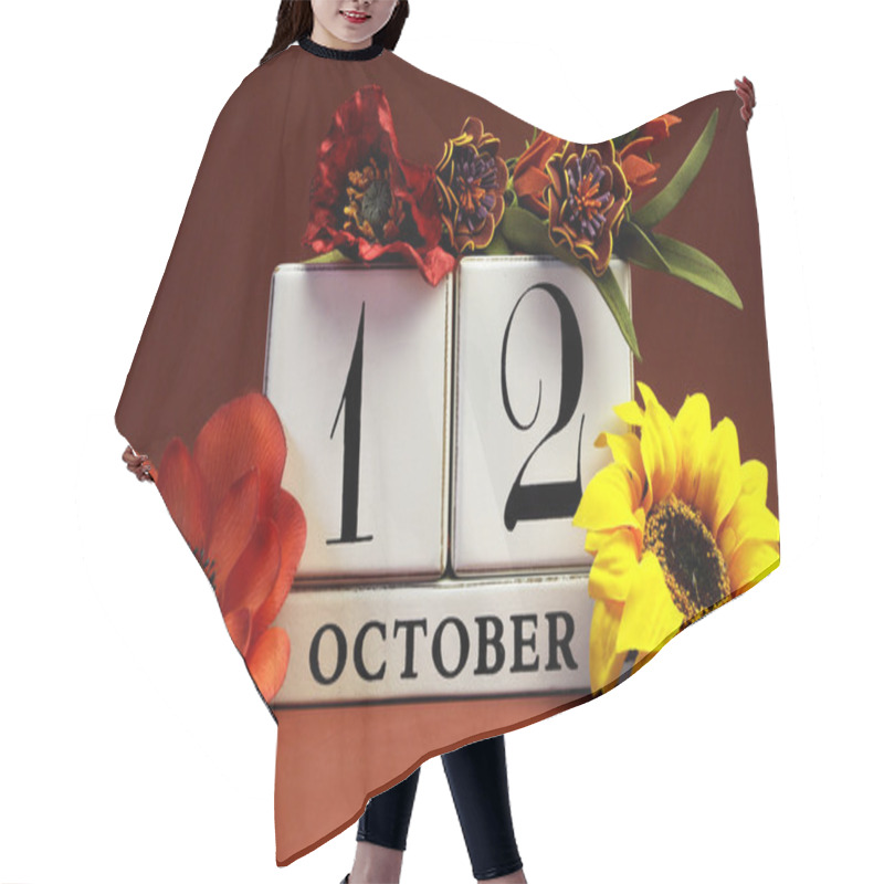 Personality  Seasonal Save The Date Calendar For Individual October Date Hair Cutting Cape