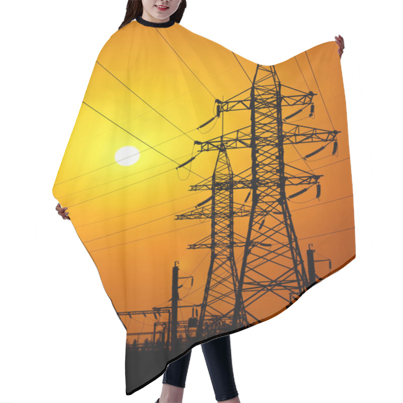 Personality  Energy Towers. Hair Cutting Cape