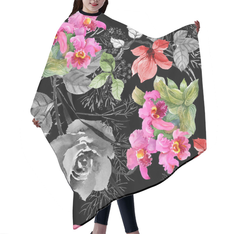 Personality  Blooming Beautiful Magnolia Flowers Hair Cutting Cape