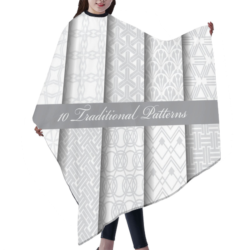 Personality  10 Arbic Patterns Hair Cutting Cape