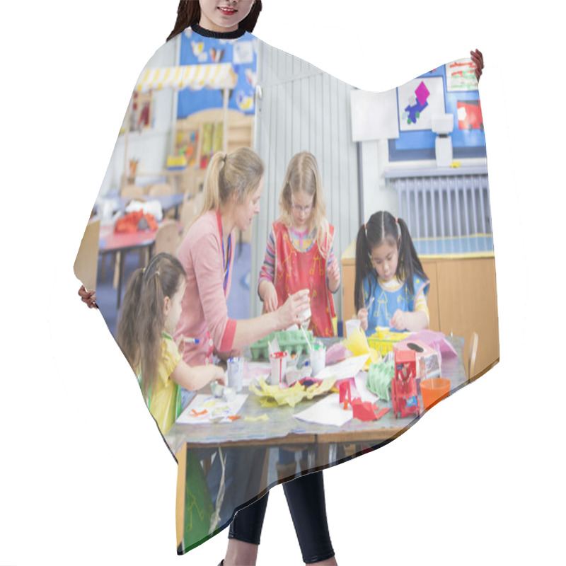 Personality  Arts And Crafts At Nursery Hair Cutting Cape