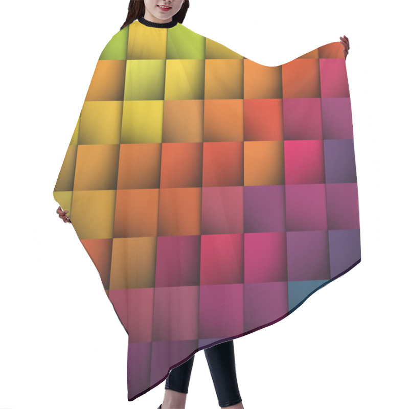 Personality  Abstract Squares Background. Vector, EPS10 Hair Cutting Cape