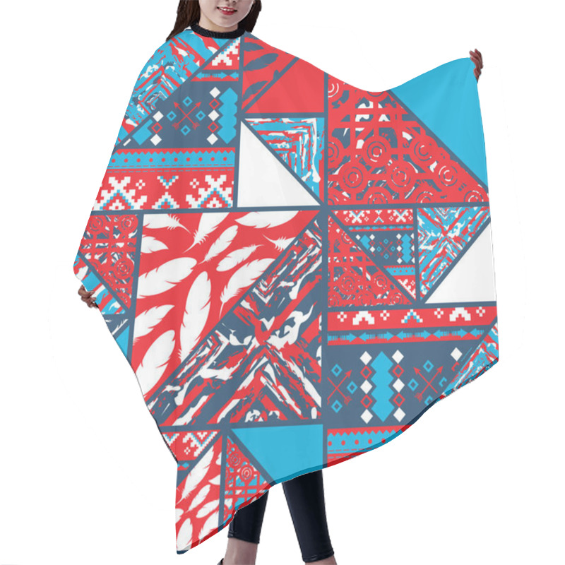 Personality  Boho Abstract Red Background Hair Cutting Cape