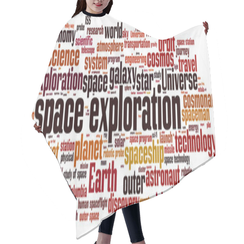 Personality  Space Exploration Word Cloud Hair Cutting Cape