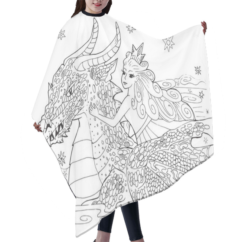 Personality  The Dragon And The Princess Hair Cutting Cape