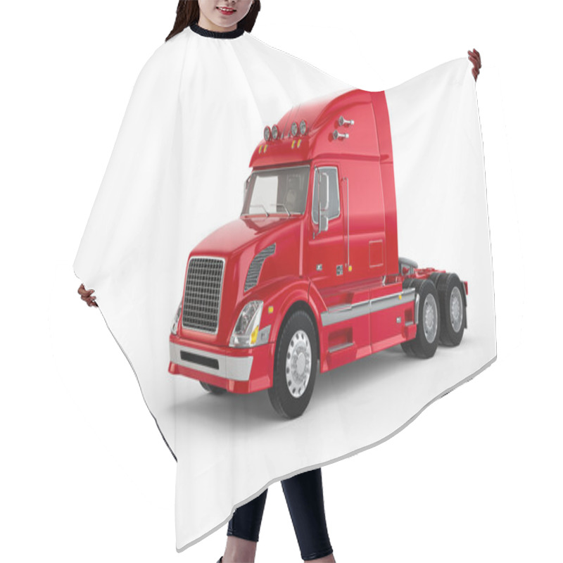 Personality  Red American Truck Hair Cutting Cape