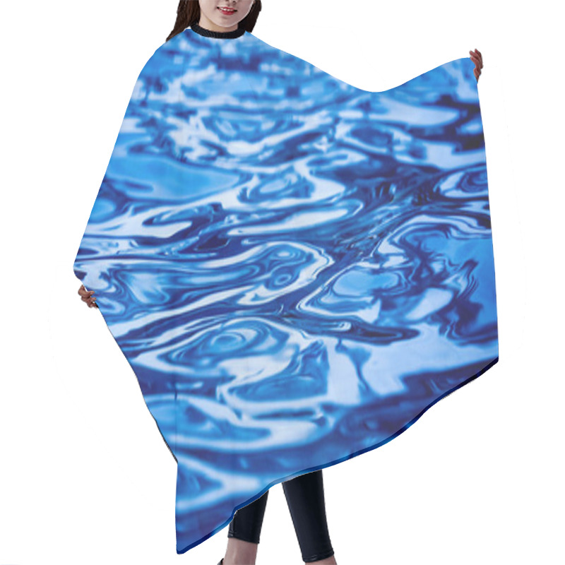 Personality  A Image Of Blue Ocean Waves Featuring A Water Surface In Detail. Hair Cutting Cape