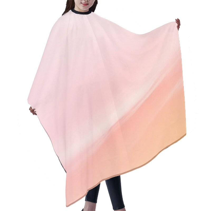 Personality  Soft Pink And Peach Gradient Minimalist Background Hair Cutting Cape