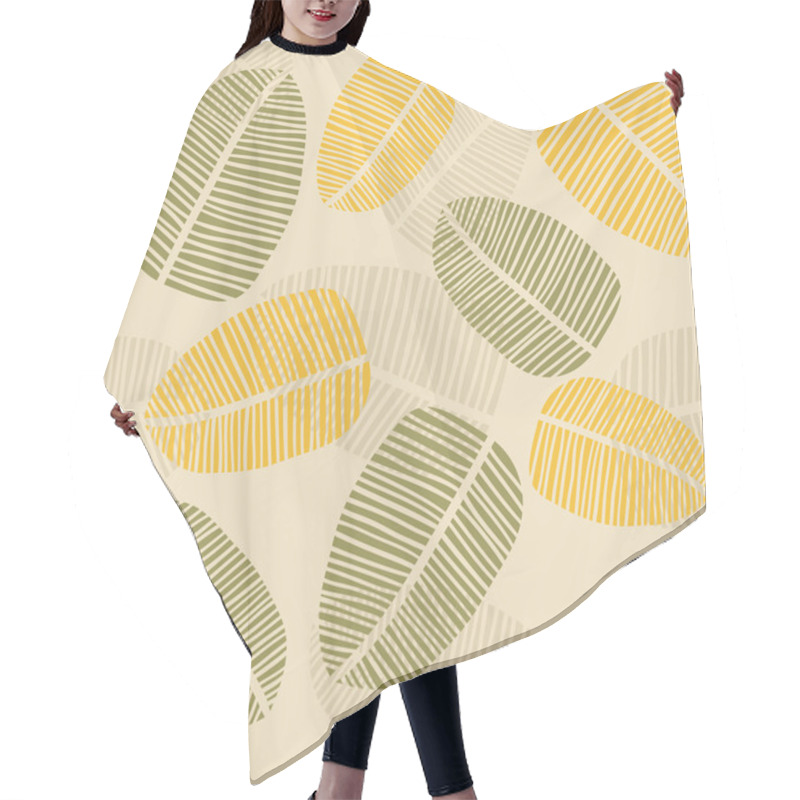 Personality  Pattern With Leafs Hair Cutting Cape