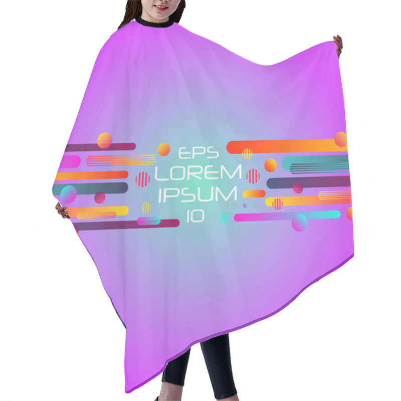 Personality  Abstract Retro Background Hair Cutting Cape