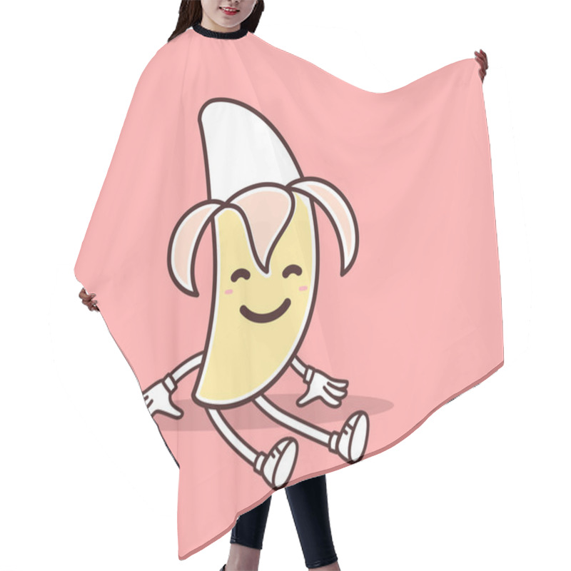 Personality  Cartoon Banana. Doodle Style. Hair Cutting Cape