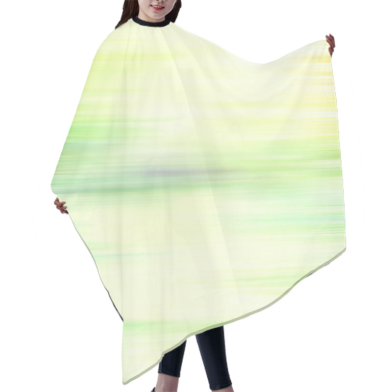 Personality  Abstract Textured Background: Green, Yellow, And White Patterns Hair Cutting Cape